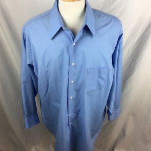 Van Heusen 18.5 32/33 Big Blue Shirt